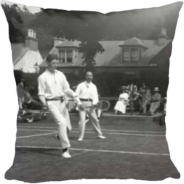 Tennis match at Beech Grove Tennis Club, Moffat