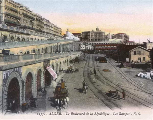 Algiers, Algeria - the Boulevard de la Republique and Ramps