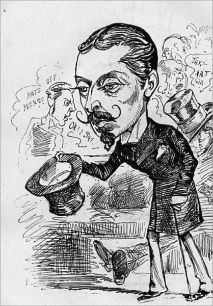 Caricature of Prince Leopold in Parliament
