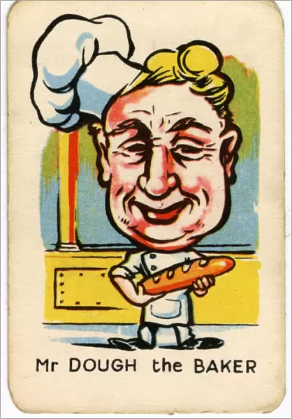 Happy Familes Playing Cards - Mr Dough the Baker