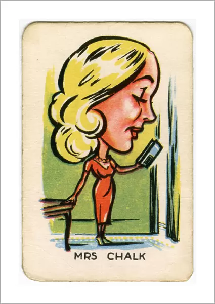 Happy Familes Playing Cards - Mrs Chalk