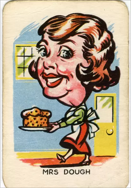 Happy Familes Playing Cards - Mrs Dough
