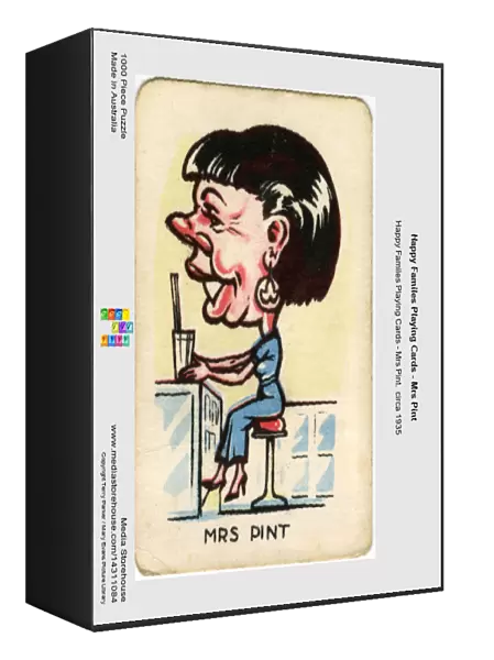 Happy Familes Playing Cards - Mrs Pint