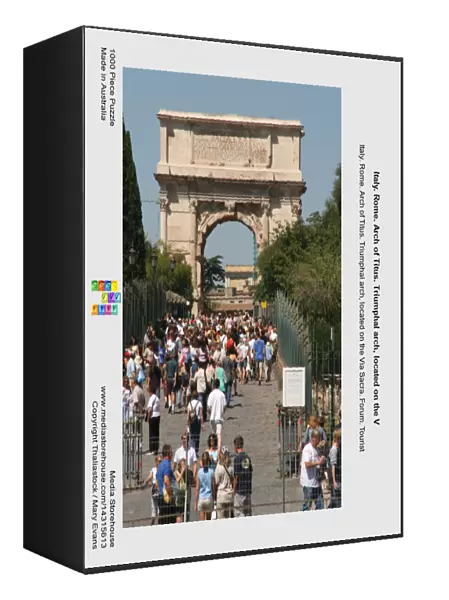 Italy. Rome. Arch of Titus. Triumphal arch, located on the V