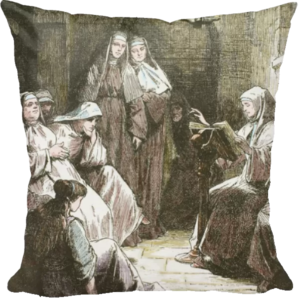 Cloistered nuns. Gospel reading
