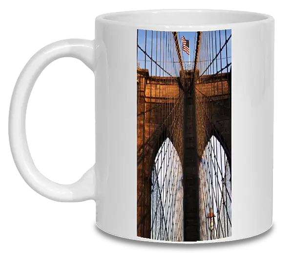 United States. New York. Brooklyn bridge