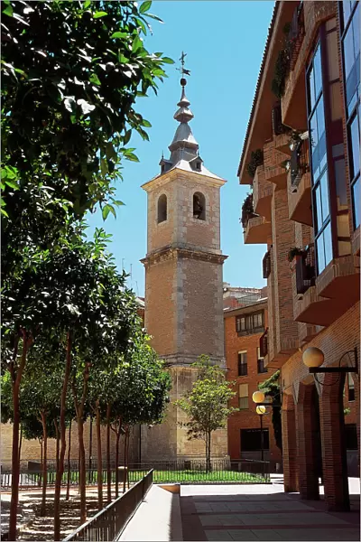 Spain. Murcia. Main Square and St. Nicholas Church