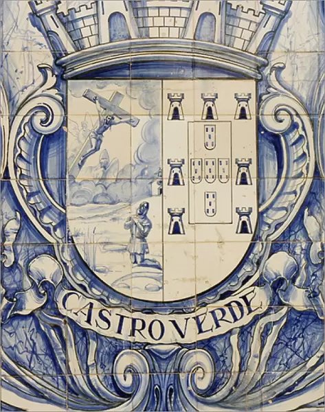 Shield tile. Castro Verde. Portugal