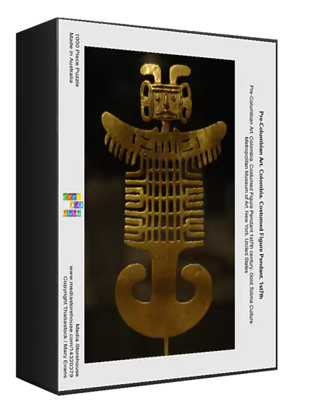 Pre-Columbian Art. Colombia. Costumed Figure Pendant. 1st7th