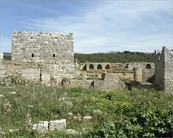 Syria. The Citadel of Salah Ed-Din or Saladin castle