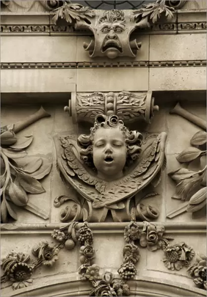 Cupid. Relief on the facade of the of St. Pauls Cathedral