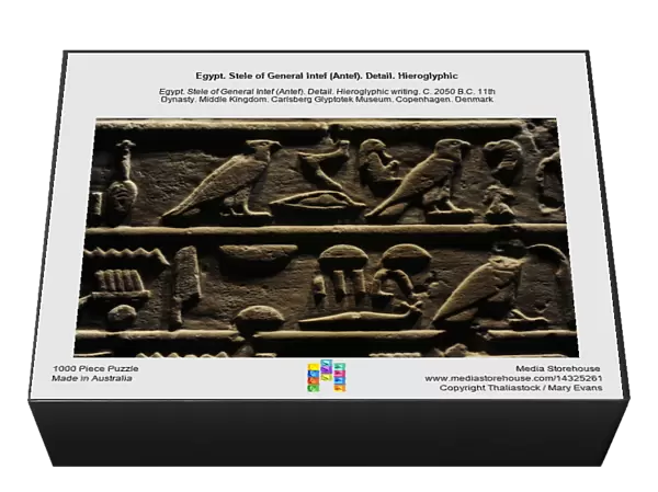 Egypt. Stele of General Intef (Antef). Detail. Hieroglyphic