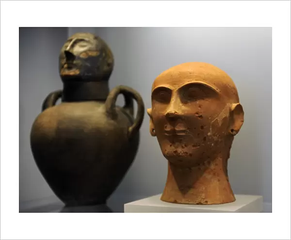 Etruscan Art. Italy. In honour of the ancestors. Urns-face