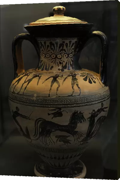 Etruscan vase (amphora), 525-490 B. C. Ny Carlsberg Glyptotek