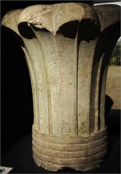 Capital of a palm column. Palace of Apries, Memphis. 598-568
