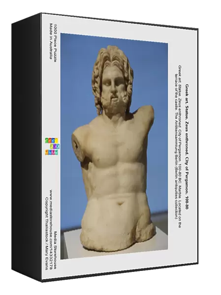 Greek art. Statue. Zeus enthroned. City of Pergamon. 100-80