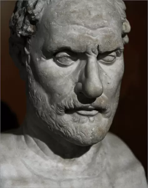 Demosthenes (384-322 BC). Marble bust