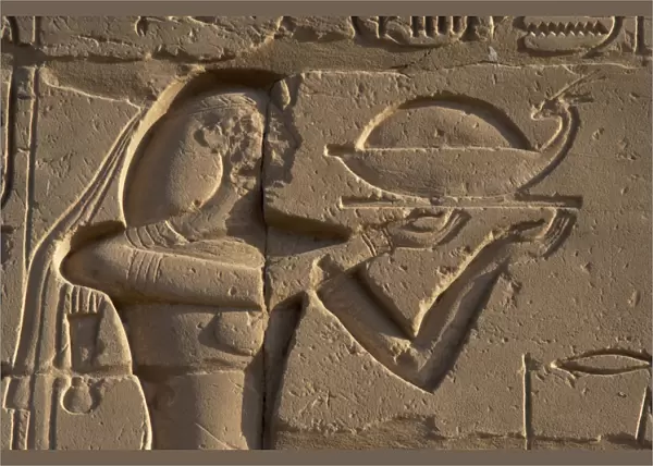 Egyptian Art. Karnak. Offerer. Relief