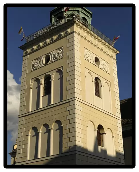 Poland. Warsaw. Saint Annes Church. Bell tower