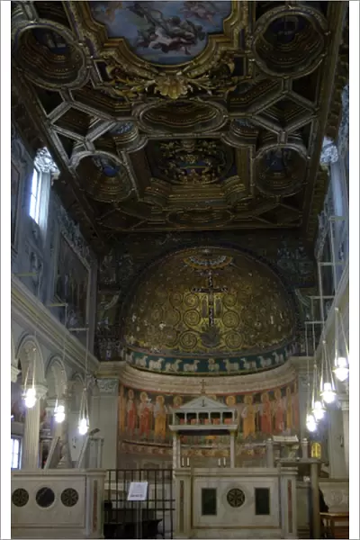 Italy. Rome. The Basilica of Saint Clement. Interior of the