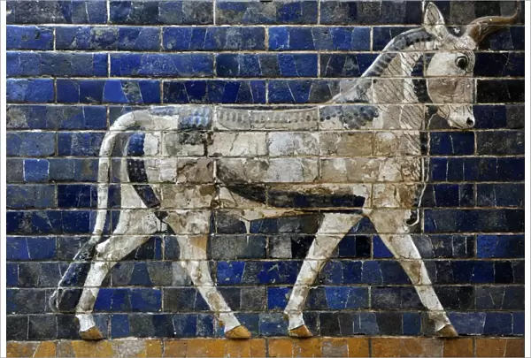 Decoration with aurochs and dragons in the Ishtar Gate. 6th