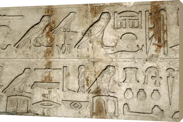 Hieroglyphic writing. Architrave. Tomb of Nykaiankh. 5th Dy