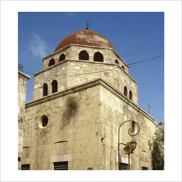 Syria. Damascus. Zahirie Madrasa. Exterior. Photo before Syr