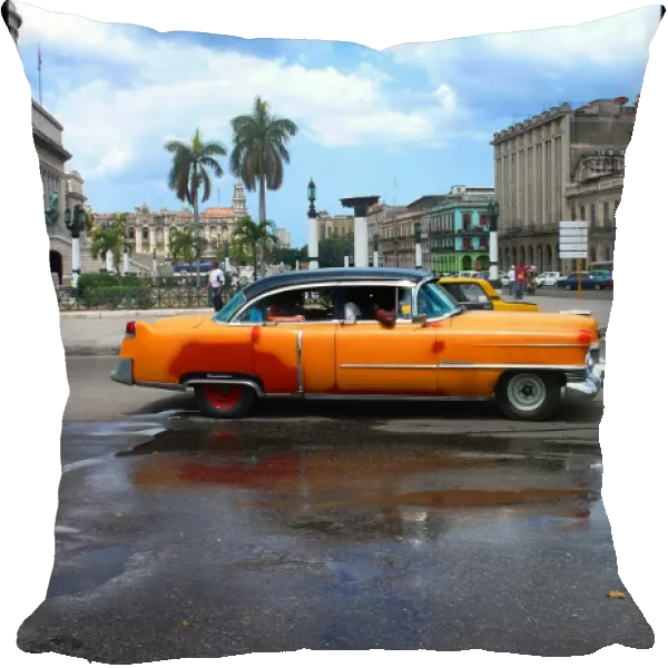 Old American car in central square, Havana, Cuba