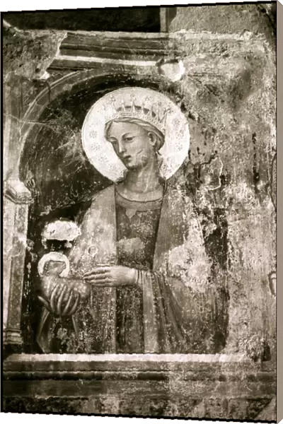 Detail of fresco in Church Lecce, Italy