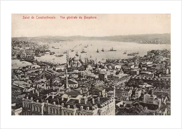 Istanbul, Turkey - General View looking toward the Bosphorus