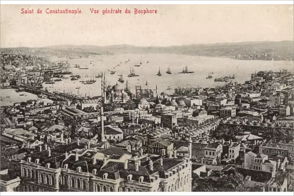 Istanbul, Turkey - General View looking toward the Bosphorus