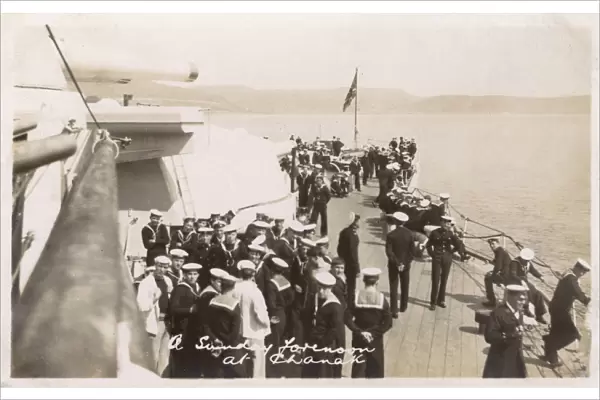 HMS Marlborough - A Sunday forenoon at Canakkale