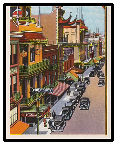 Street scene, Chinatown, San Francisco, California, USA