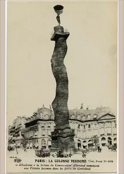 WW1 - Vendome Column shakes at news of German successes