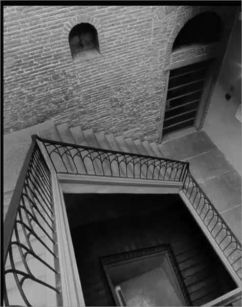 Doors window stairs Italian interior Pisa, Italy