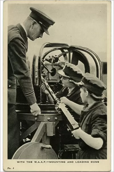WW2 - With the W. A. A. F. - Mounting and Loading Guns