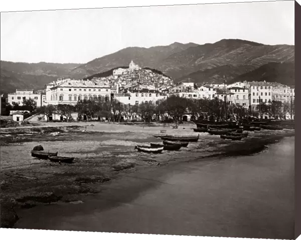 View of San Remo, Italy, circa 1890