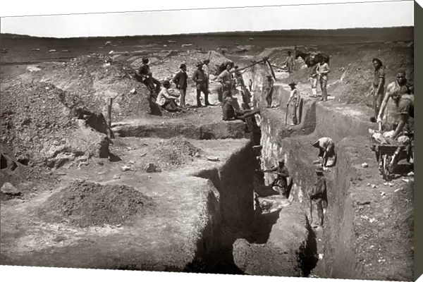 Grahamstown gold mining Company, South Africa, circa 1888