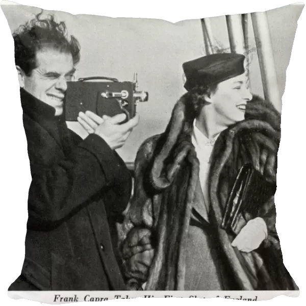 Frank Capra takes his first shot of England