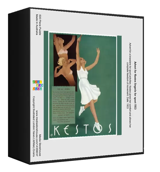 Advert for Kestos lingerie for sport 1933