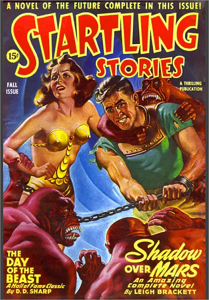 Startling Stories - Sci Fi Mag - Shadow Over Mars