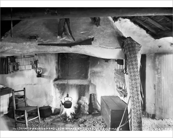 Interior of an Irish Handloom Weavers Cottage, Co Armagh