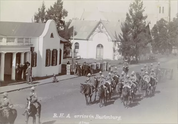 Soldiers entering Rustenburg, NW Province, South Africa