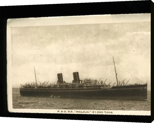 RMS Maloja, British ocean liner of the P&O Line