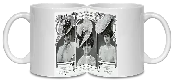 Fashionable hats of 1906