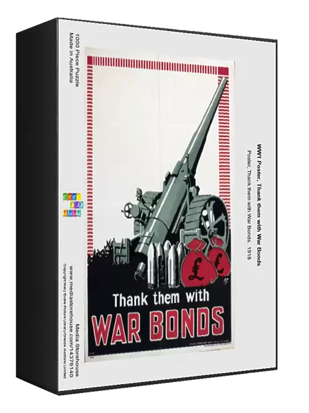 WW1 Poster, Thank them with War Bonds
