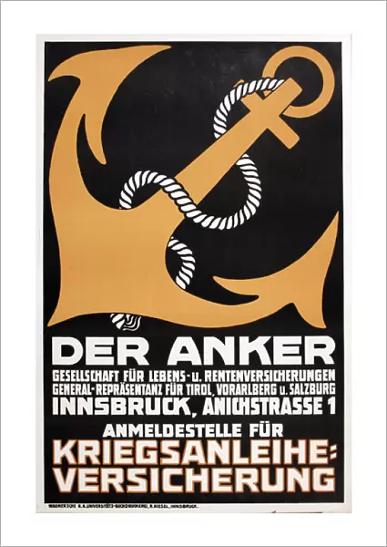WW1 German poster, Der Anker (The Anchor)
