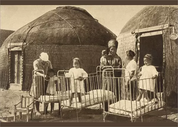 Turkmenistan - Delivery of some modern cot beds