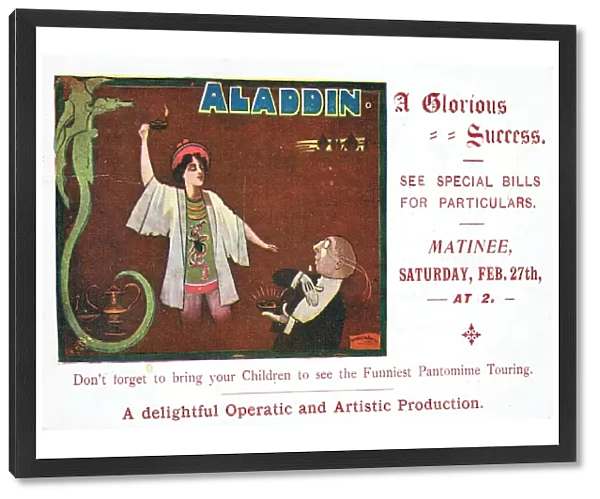 Aladdin, touring to the Opera House, Northampton