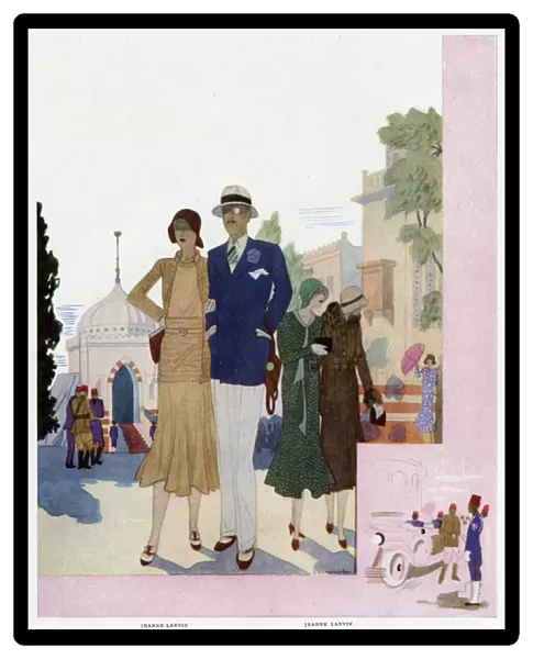 Advertisement for Jeanne Lanvin fashions